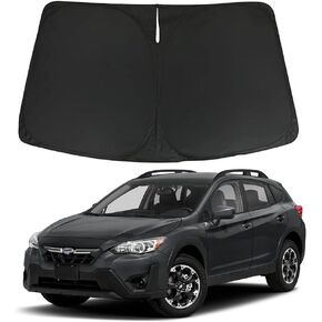 D-Lumina Windshield Sunshade Compatible with 2018 2019 2020 2021 2022 2023 2024 Subaru Crosstrek (2.0i Premium Limited Wagon) - Foldable Front Window Sun Shade Shield Protector