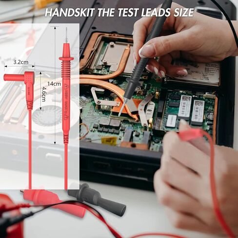 مجموعة سلاسل اختبار متعددة الخيوط ومشابك التمساح، سلاسل اختبار معزولة CAT III 1000V مع مشابك التمساح الملولبة، ورؤوس اختبار 4 مم طرف مجسات ملولبة in Kuwait