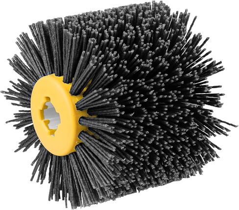 Shinboc 4.7 x 4 Inch Surface Conditioning Tool, 60 Grit Nylon Drawing Wheel | Burnishing Polishing Drum for Wood Metal Paint Rust Oxidation Removal in Saudi Arabia