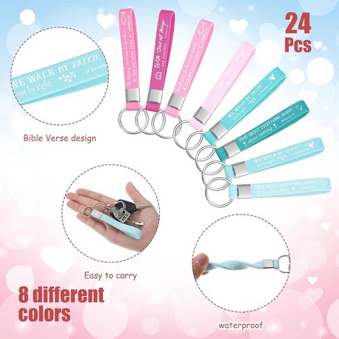 Sumind 48 Pcs Christian Bible Gifts for Women Bible Verse Prayer Journal Faith Christian Notebooks Bible Inspirational Keychains Bulk Religious Gifts for Men Office Church Party Favor Supply (Flower) in Saudi Arabia
