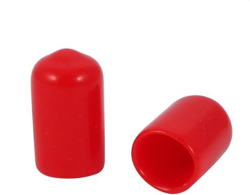 20 قطعة من Uxcell 8.5 مم غطاء طرفي من الفينيل PVC بقطر داخلي ومسمار لولبي أحمر in Kuwait