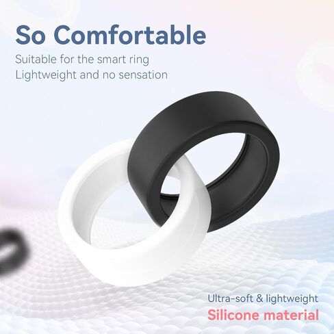 غطاء حلقة من السيليكون متوافق مع واقي حلقة Oura، جراب مرن لـ Oura Ring Gen 3 للتمرين - واقي حلقة للتمرين 3 قطع (أسود*3، S لـ 678910) in Saudi Arabia