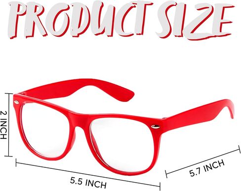 JOYIN Retro Nerd Costume Accessories Glasses with Clear Lenses Nerd Fake Glasses Costume Props for Men Women Costume Party in Saudi Arabia
