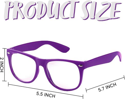 JOYIN Retro Nerd Costume Accessories Glasses with Clear Lenses Nerd Fake Glasses Costume Props for Men Women Costume Party in Saudi Arabia