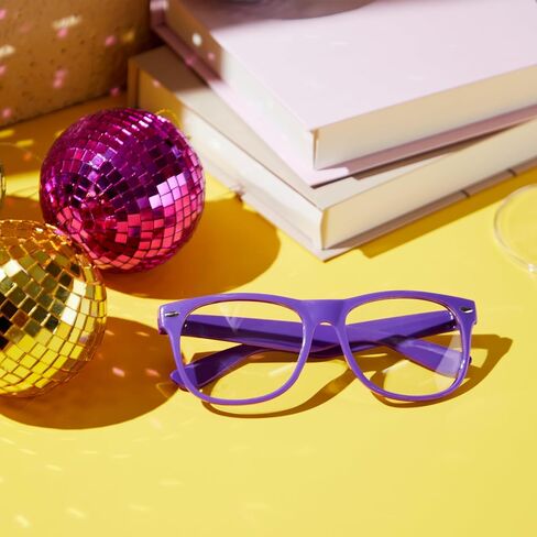 JOYIN Retro Nerd Costume Accessories Glasses with Clear Lenses Nerd Fake Glasses Costume Props for Men Women Costume Party in Saudi Arabia