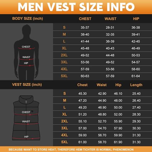 KOVNLO Heated Vest for Men With Battery Pack Included, Smart Controller with Lights-out Design, Electric Heated Jackets in Saudi Arabia
