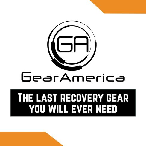 GA GEARAMERICA Ultra Snatch Block Pulley أسود | 20 طن ميجا بايت (ألومنيوم) | الأفضل لحبل الونش الصناعي والأغلال الناعمة (كتلة فائقة الخطف باللون الأسود 20 طن، عبوة واحدة) in Kuwait