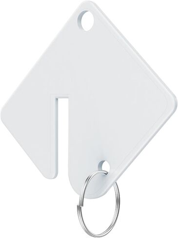 60 قطعة من العلامات الرئيسية، ترقية بلاستيكية فارغة، حلقة دائرية مقسمة، مفتاح متين، تحديد العلامات، العلامات الرئيسية السائبة لخزانة المفاتيح، 1.5 بوصة على شكل مربع in Kuwait