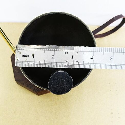 KEESOON- Sound Meditation Instruments Meditation Instruments Meditation Bell Hammer Made of Natural Bull Horn for Unparalleled Sound Healing and Anxiety with Soothing Echo that Lasts 30 Seconds in Kuwait