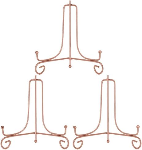 LIONWEI LIONWELI 4 Inch Black Iron Plate Stand Holder Easel Display Stand for Plate?Picture?Photo and More,4 pcs. in Saudi Arabia