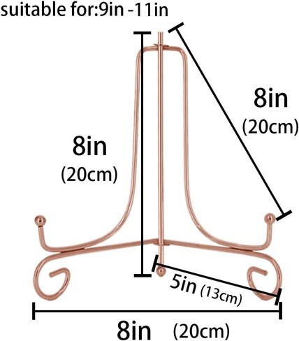 LIONWEI LIONWELI 4 Inch Black Iron Plate Stand Holder Easel Display Stand for Plate?Picture?Photo and More,4 pcs. in Saudi Arabia