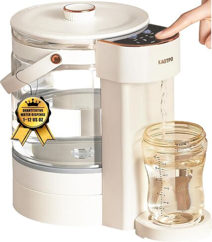 Baby Instant Water Warmer,1~12 OZ Options & 100 Temperatures Options, Detachable Glass Tank 2.5L(84oz), Baby Warm Water Dispenser for Baby Formula, More Scientific and Easy Formula Feeding in Saudi Arabia