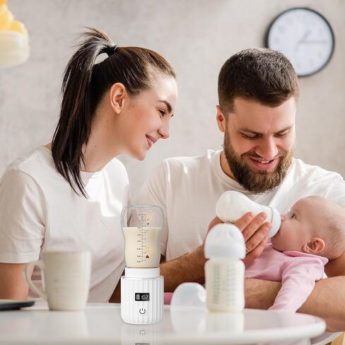 Portable Bottle Warmer, Fast Heating Travel Bottle Warmer with 5 Adapters,Baby Bottle Warmer with Temperature Control Rechargeable Bottle Warmer for Breastmilk (Extra Large, Adapter for Breastmilk) in Saudi Arabia