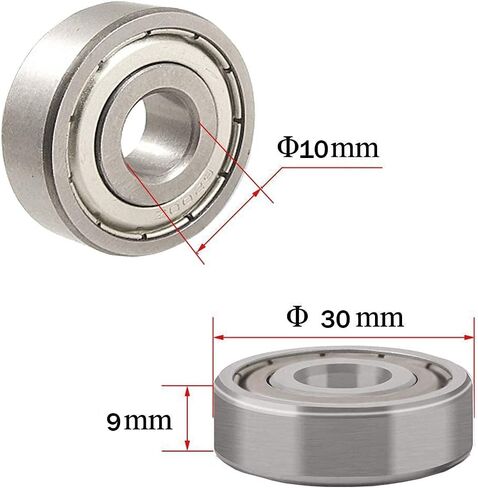 WAFJAMF 6200Z 10 مم × 30 مم × 9 مم محمل كروي مختوم بأخدود عميق (3 قطع) in Saudi Arabia
