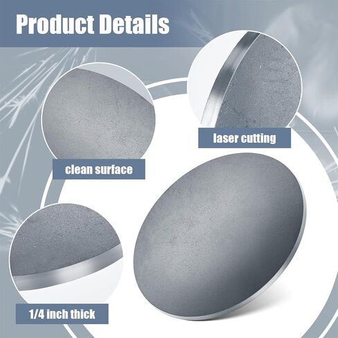 2 Pack Hot Rolled Steel Plate 1/4" x 12" Diameter Circle 12 Inch Round Metal Plate for Machining Rolling in Saudi Arabia
