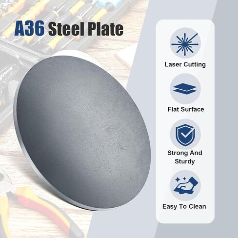 2 Pack Hot Rolled Steel Plate 1/4" x 12" Diameter Circle 12 Inch Round Metal Plate for Machining Rolling in Saudi Arabia