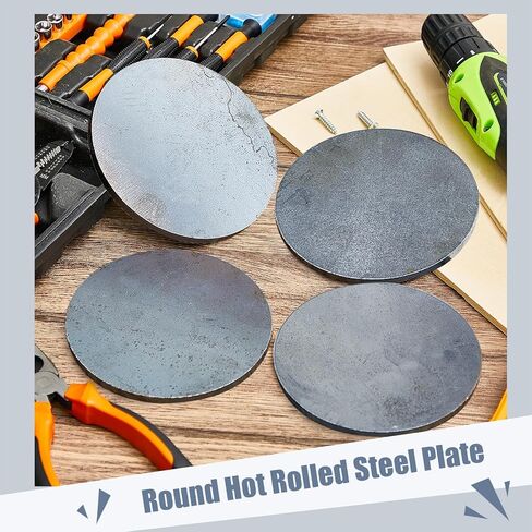 2 Pack Hot Rolled Steel Plate 1/4" x 12" Diameter Circle 12 Inch Round Metal Plate for Machining Rolling in Saudi Arabia