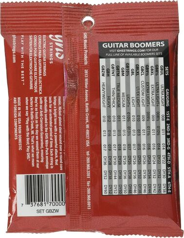 GHS Strings GBXL Guitar Boomers, Nickel-Plated Electric Guitar Strings, Extra Light (.009-.042), 3 Sets of GBXL in Saudi Arabia