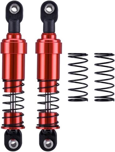 75mm-115mm Big Bore Shocks, RC Crawler Shocks for 1/10 RC Crawler LCG Chassis Gspeed V3 Element Enduro SCX10 TRX4 Gamde R1 Comp Builds DIY (Red 85mm 2pcs) in Kuwait