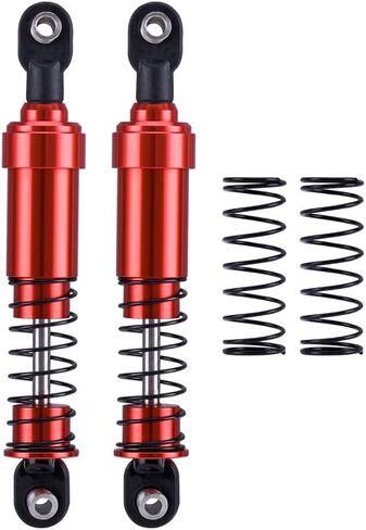 75mm-115mm Big Bore Shocks, RC Crawler Shocks for 1/10 RC Crawler LCG Chassis Gspeed V3 Element Enduro SCX10 TRX4 Gamde R1 Comp Builds DIY (Red 85mm 2pcs) in Kuwait