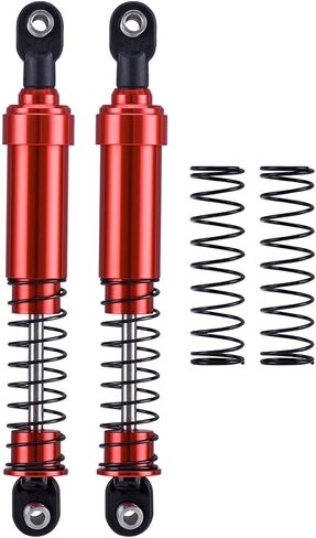 75mm-115mm Big Bore Shocks, RC Crawler Shocks for 1/10 RC Crawler LCG Chassis Gspeed V3 Element Enduro SCX10 TRX4 Gamde R1 Comp Builds DIY (Red 85mm 2pcs) in Kuwait