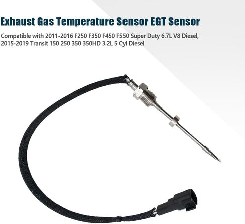 Exhaust Gas Temperature Sensor AC3Z12B591A Fit for Ford F250 F350 2011-2016 Super Duty 6.7L Transit-150 250 350 2015-2019 EGT Temp Sensor Replace AC3Z5J213C in Kuwait