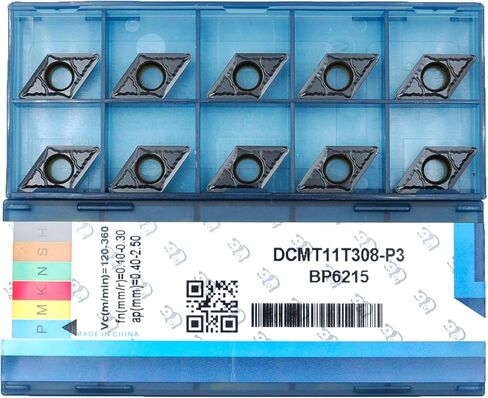 إدراج كربيد CNC DCMT070204/ DCMT21.51 لقطع المعادن الصلب، أداة مخرطة معدنية DCMT للصلب، 10 قطع in Saudi Arabia