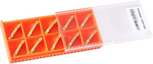 Accusize Industrial Tools Mgmn300 Tin Coated Carbide Inserts, 10 Pcs/Box, 2403-4026x10 in Kuwait
