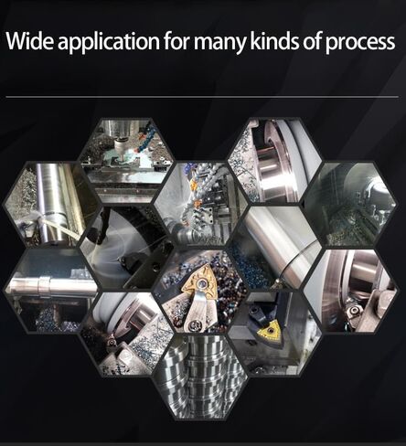 أداة تحويل كربيد قابلة للفهرسة 5/8 بوصة، مجموعة حامل إدراج ساق CNC 16 مم مع 10 قطع RPMT كربيد تحول شفرة إدراج للمخرطة قطع طلاء الفولاذ المقاوم للصدأ، مفاتيح T15 (RPMT1204-JS R6) in Kuwait