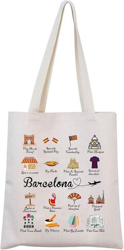 Barcelona Tote Bag Barcelona Travel Gift Welcome To Barcelona Gift in Saudi Arabia
