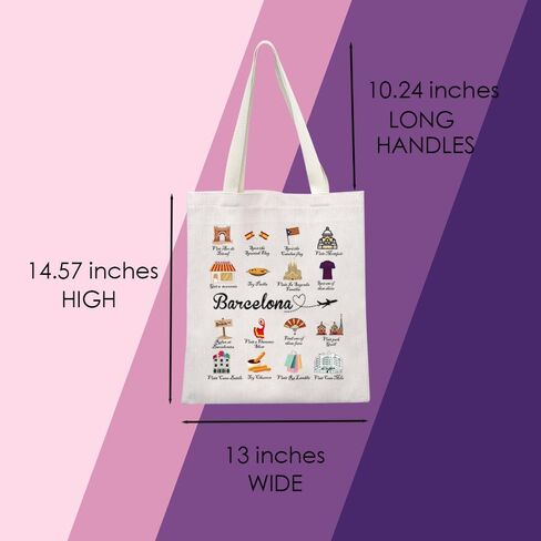 Barcelona Tote Bag Barcelona Travel Gift Welcome To Barcelona Gift in Saudi Arabia