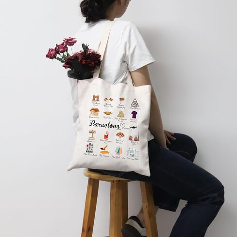 Barcelona Tote Bag Barcelona Travel Gift Welcome To Barcelona Gift in Saudi Arabia