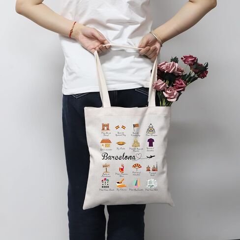 Barcelona Tote Bag Barcelona Travel Gift Welcome To Barcelona Gift in Saudi Arabia