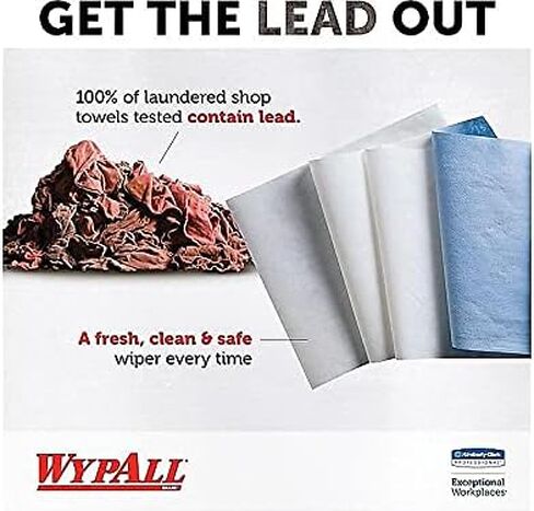 مساحات WypAll 34790CT X60، صندوق منبثق، أبيض 126/صندوق in Saudi Arabia