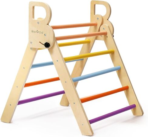 Foldable Triangle Ladder Climbing Toy for Toddlers 1-3, Montessori Toy Indoor Playground Climbing Gym for Toddlers Kids Triangle Climbing Toys Learning Toys for Pre-Kids in Kuwait
