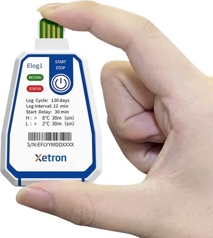 مسجل بيانات درجة الحرارة للاستخدام مرة واحدة لمدة 150 يومًا، مسجل درجة حرارة USB لشاحنة الطعام مع NFC، مقياس حرارة لتسجيل البيانات يمكن التخلص منه لنقل سلسلة التوريد الباردة للأدوية والمواد الغذائية USW in Kuwait