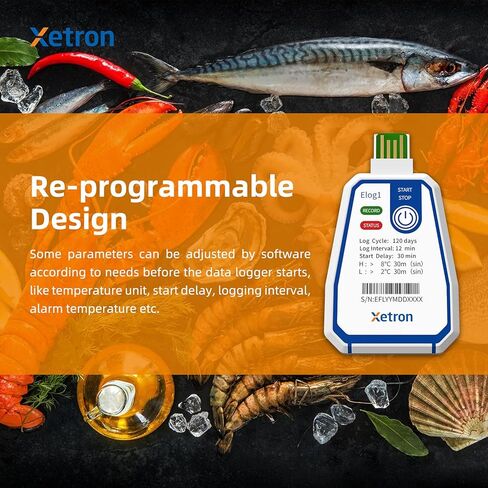 مسجل بيانات درجة الحرارة للاستخدام مرة واحدة لمدة 150 يومًا، مسجل درجة حرارة USB لشاحنة الطعام مع NFC، مقياس حرارة لتسجيل البيانات يمكن التخلص منه لنقل سلسلة التوريد الباردة للأدوية والمواد الغذائية USW in Kuwait