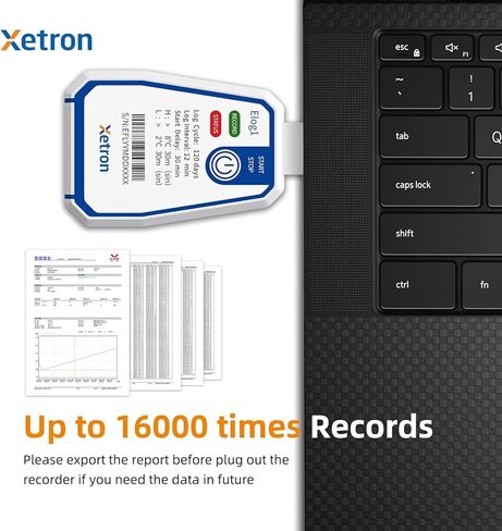 مسجل بيانات درجة الحرارة للاستخدام مرة واحدة لمدة 150 يومًا، مسجل درجة حرارة USB لشاحنة الطعام مع NFC، مقياس حرارة لتسجيل البيانات يمكن التخلص منه لنقل سلسلة التوريد الباردة للأدوية والمواد الغذائية USW in Kuwait