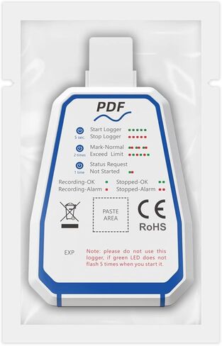 مسجل بيانات درجة الحرارة للاستخدام مرة واحدة لمدة 150 يومًا، مسجل درجة حرارة USB لشاحنة الطعام مع NFC، مقياس حرارة لتسجيل البيانات يمكن التخلص منه لنقل سلسلة التوريد الباردة للأدوية والمواد الغذائية USW in Kuwait