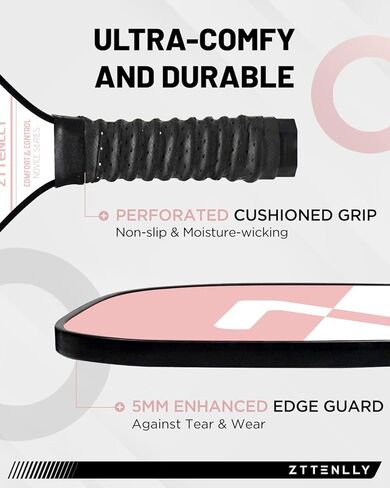 مجموعة مخللات مخللة مكونة من 4 قطع مع كرات داخلية وحقيبة حمل | تحكم دقيق، قبضة مريحة للغاية ونقاط حلوة كبيرة الحجم | هدايا مضارب المخلل للبالغين والمبتدئين in Kuwait