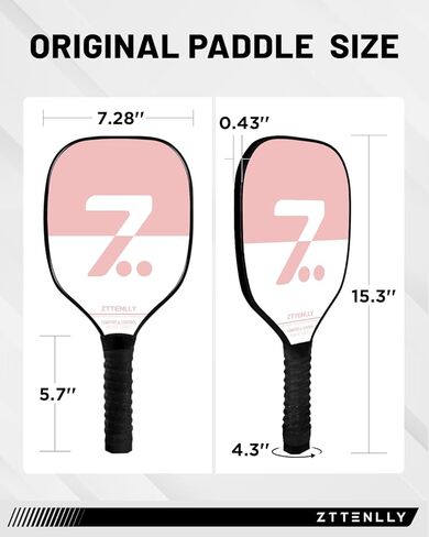 مجموعة مخللات مخللة مكونة من 4 قطع مع كرات داخلية وحقيبة حمل | تحكم دقيق، قبضة مريحة للغاية ونقاط حلوة كبيرة الحجم | هدايا مضارب المخلل للبالغين والمبتدئين in Kuwait