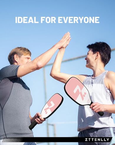 مجموعة مخللات مخللة مكونة من 4 قطع مع كرات داخلية وحقيبة حمل | تحكم دقيق، قبضة مريحة للغاية ونقاط حلوة كبيرة الحجم | هدايا مضارب المخلل للبالغين والمبتدئين in Kuwait