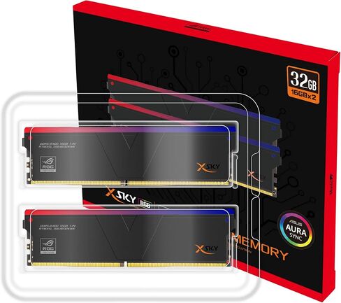 V-Color DDR5 ROG Certified Manta XSky RGB 32GB (16GBx2) 7000MHz 2Gx8 CL36 1.45V SK Hynix IC Gaming RAM U-DIMM Silver (RTMXSL1670836SWK) (Intel XMP ASUS ROG Z790 Series Motherboard) in Saudi Arabia