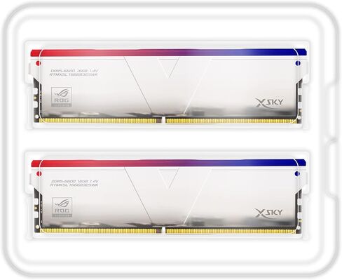 V-Color DDR5 ROG Certified Manta XSky RGB 32GB (16GBx2) 7000MHz 2Gx8 CL36 1.45V SK Hynix IC Gaming RAM U-DIMM Silver (RTMXSL1670836SWK) (Intel XMP ASUS ROG Z790 Series Motherboard) in Saudi Arabia