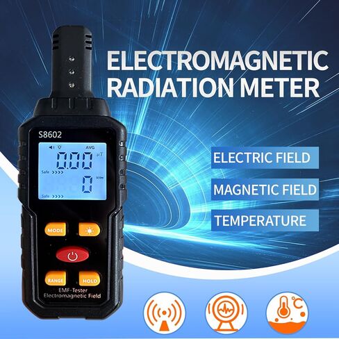 EMF Meter with 3 Pcs Light up Motion Activated Cat Balls,Emf Detector Tester,Electromagnetic Field Radiation Detector,Ghost Hunting Equipment Kit for Home Office Outdoor in Kuwait