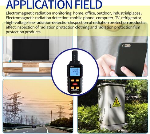 EMF Meter with 3 Pcs Light up Motion Activated Cat Balls,Emf Detector Tester,Electromagnetic Field Radiation Detector,Ghost Hunting Equipment Kit for Home Office Outdoor in Kuwait