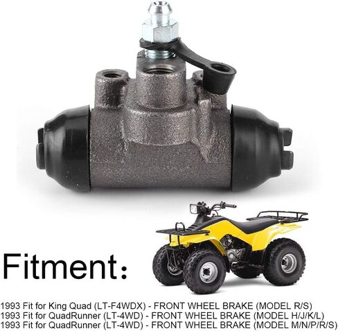 Wheel Cylinders Gorgeri Wheel Cylinder Metal Brake Fluid Rear Drum Brake Wheel Cylinder Assembly 54540‑19B00 for Suzuki King Quad 300 Brake Wheel Cylinder in Saudi Arabia