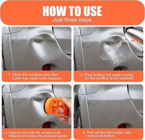 مجتذب دنت السيارة، طقم إزالة دنت، 2 حزمة من مجموعة أدوات سحب دنت السيارة، مزيل قوي لانبعاجات السيارة، مجتذب دنت كوب الشفط ومجموعة إصلاح دنت بدون طلاء لجسم السيارة والزجاج والبلاط والمرآة in Kuwait