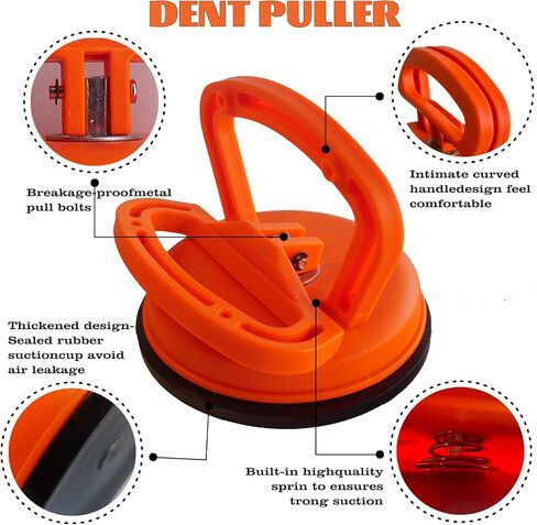 Paintless Dent Repair Kit - Dent Removal Kit with Suction Cup Dent Puller, T-Bar Dent Puller, 100W Glue Gun, PDR Tools for Auto Body Small Dent and Hail Dent Removal in Saudi Arabia