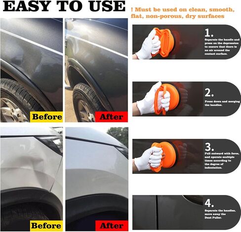 Paintless Dent Repair Kit - Dent Removal Kit with Suction Cup Dent Puller, T-Bar Dent Puller, 100W Glue Gun, PDR Tools for Auto Body Small Dent and Hail Dent Removal in Saudi Arabia